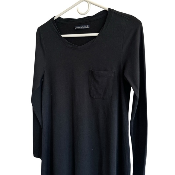 Abercrombie & Fitch Black Pocket T-Shirt Dress, Size S - Picture 3 of 6